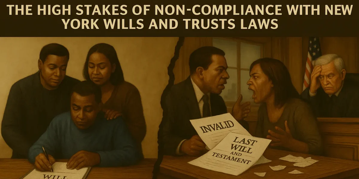 Legal Analysis: The High Stakes of Non-Compliance with New York Wills and Trusts Laws
