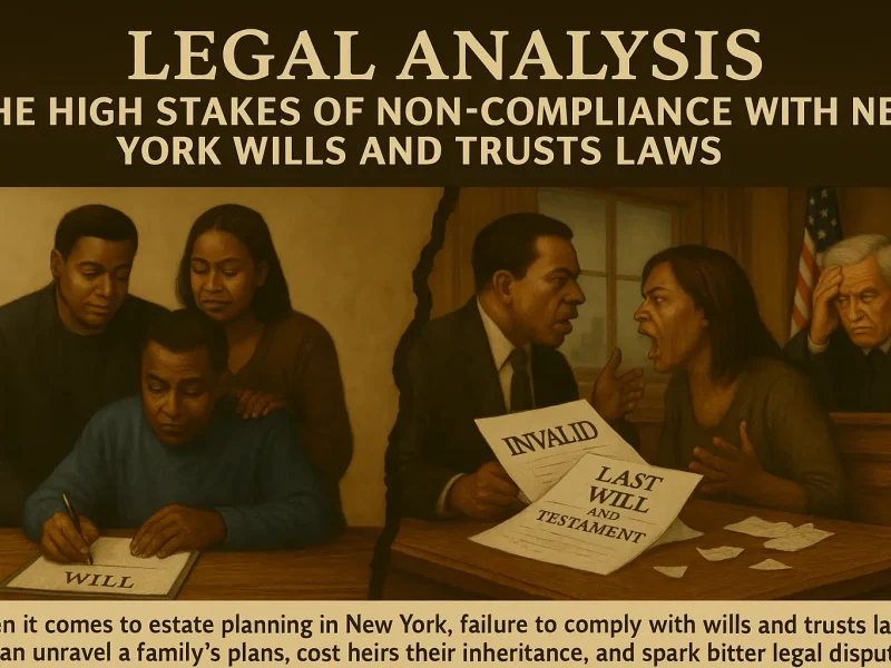 Legal Analysis: The High Stakes of Non-Compliance with New York Wills and Trusts Laws